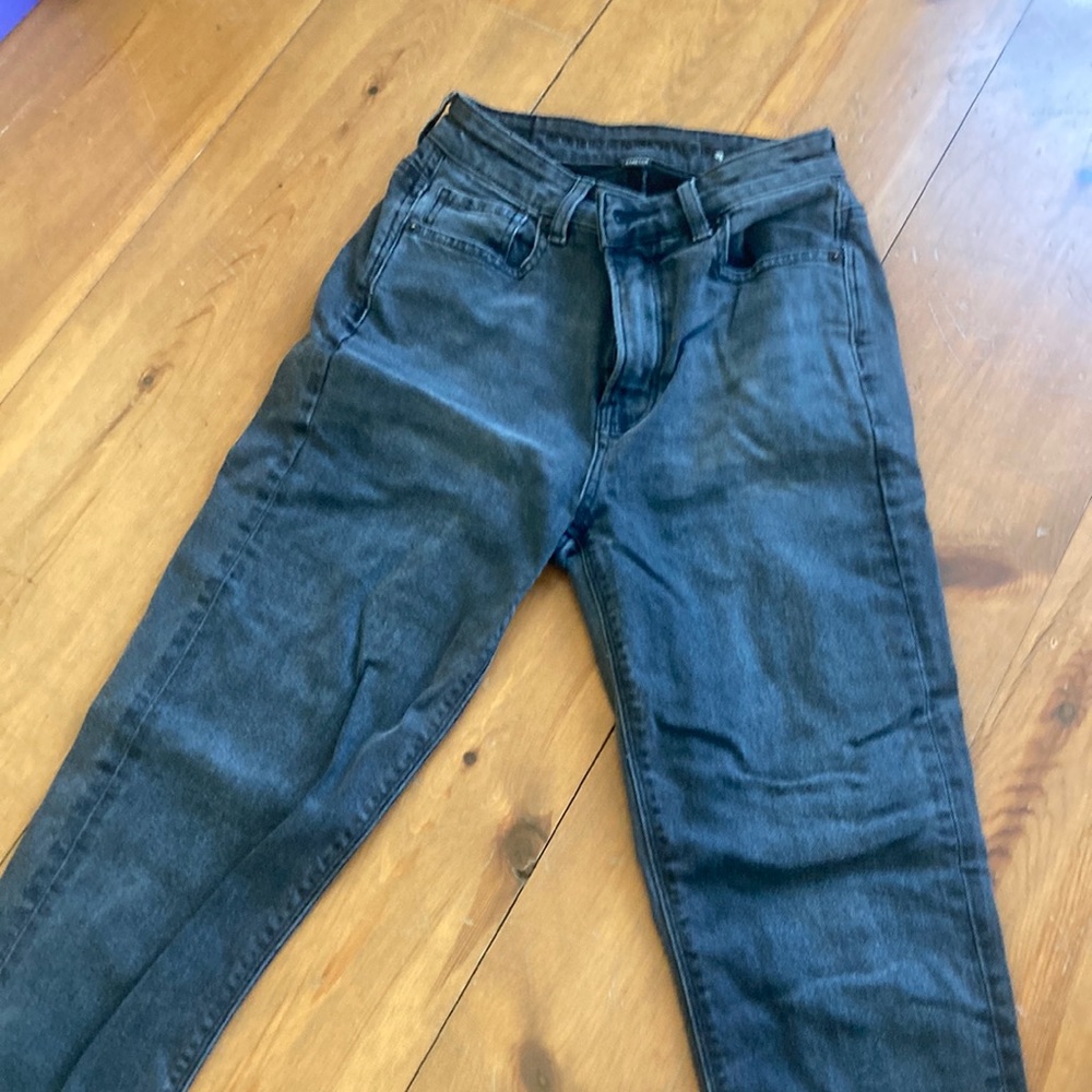 American Eagle Black Washed Jeans Size 000 Regular